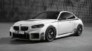 G87 BMW M2 on HREs with M Performance Parts rendering