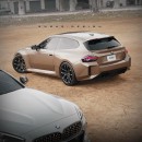 BMW M2 Touring vs Z4 M Coupe CGI comparison by sugardesign_1