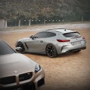 BMW M2 Touring vs Z4 M Coupe CGI comparison by sugardesign_1