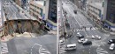 Fukuoka giant sinkhole refuses to disappear
