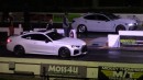 Genesis G70 vs BMW vs Corvette drag races on DRACS