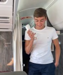 George Russell Making Plane Announcements