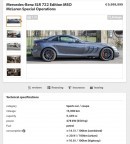 Screenshot from Mobile.de of ad selling Mercedes-Benz SLR 722 MSO