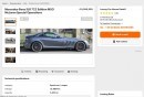 Screenshot from Mobile.de of ad selling Mercedes-Benz SLR 722 MSO
