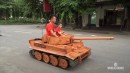 Wooden model of the Tiger 1 tank