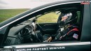 Tanner Foust Mercedes R63 AMG world fastest minivan