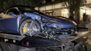 Crashed Ferrari 458