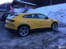 Giallo Auge Lamborghini Urus Spotted in Austrian Ski Resort