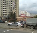 Girl Gets Mercedes Stuck in Wet Concrete in Belarus