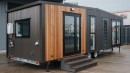 Glider tiny home with ground-floor bedroom