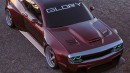Glory Dodge Challenger 1000 vs Widebody Toyota GR Supra by adry53customs on Instagram