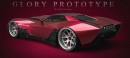 Virtual Glory prototype 1980s Chevy Corvette with Hellcat swap render by adry53customs on Instagram