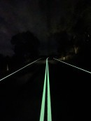 Glow-in-the-dark line markings will make the roads safer