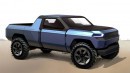 GM Design EV Pickup Truck rendering