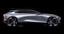 GM Design sporty CUV sketch possible Chevy Camaro rendering
