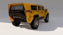 GMC Hummer EV render as SUV and 6x6 pickup truck on Behance