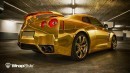 Gold Chrome Nissan GT-R
