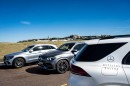 The Open 2022. Mercedes-Benz with its fleet of vehicles at The Open
