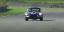Jenson Button Racing His Jaguar E-Type Goodwood Revival