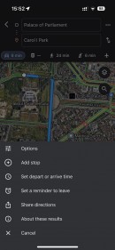 Google Maps settings