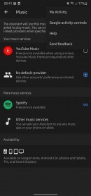 Google Assistant music settings