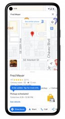 Google Maps pickup info