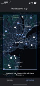 Descarga de mapas sin conexión de Google Maps