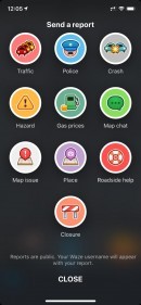 Waze app on iOS