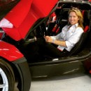 Google VP Benjamin Sloss Treynor's wife, Kristine and her Ferrari FXX K