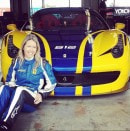 Google VP Benjamin Sloss Treynor's wife, Kristine in Ferrari customer racing program