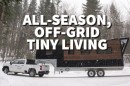 The Minimaliste Gooseneck Nomad makes family-sized, off-grid, all-season tiny living possible