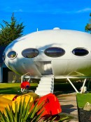 Futuro home has been restored and revamped, is now the centerpiece of the Area 51 Futuro Home Resort