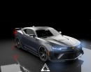 2025 Chevrolet Camaro SS rendering by a.c.g_design
