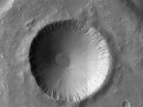 Hephaestus Fossae impact crater