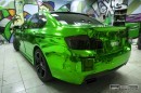 Green Chrome BMW 550i
