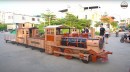 ND-Woodworking Art Wooden Train