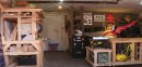 Guy transforms a garage into his ideal workspace/man cave