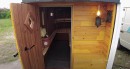 Guy builds mobile sauna