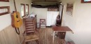Man turns horse truck into cozy tiny home on wheels