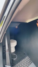 Guy installs vacuum toilet in Toyota SUV
