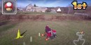Guy plays real-life Mario Kart with a lawn mower and a drone