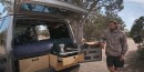 This 2003 Chevy Astro van has a pull-out kitchen
