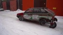 Half-Wheeled Russian Car Prototype