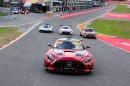 Mercedes F1 Safety Car, AMG Project One and Mercedes Race Cars on Track at Spa