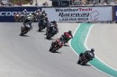 Kyle Wyman at the MotoAmerica King of the Baggers race 2021
