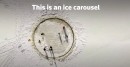 The 2021 ice carousel from Estonia, built by a grandfather for his grandkids