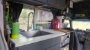 Hawaii-Themed Short Bus Camper Cost Less Than $10K To Build, Doesn't Sacrifice Comfort