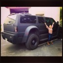 hayden Panettiere and Ford F-650 XUV