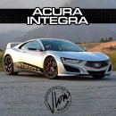 2023 Acura Integra NSX Coupe supercar rendering by jlord8