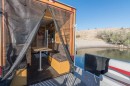The Heidi-Ho is a tiny house that floats, can travel both on land and on water